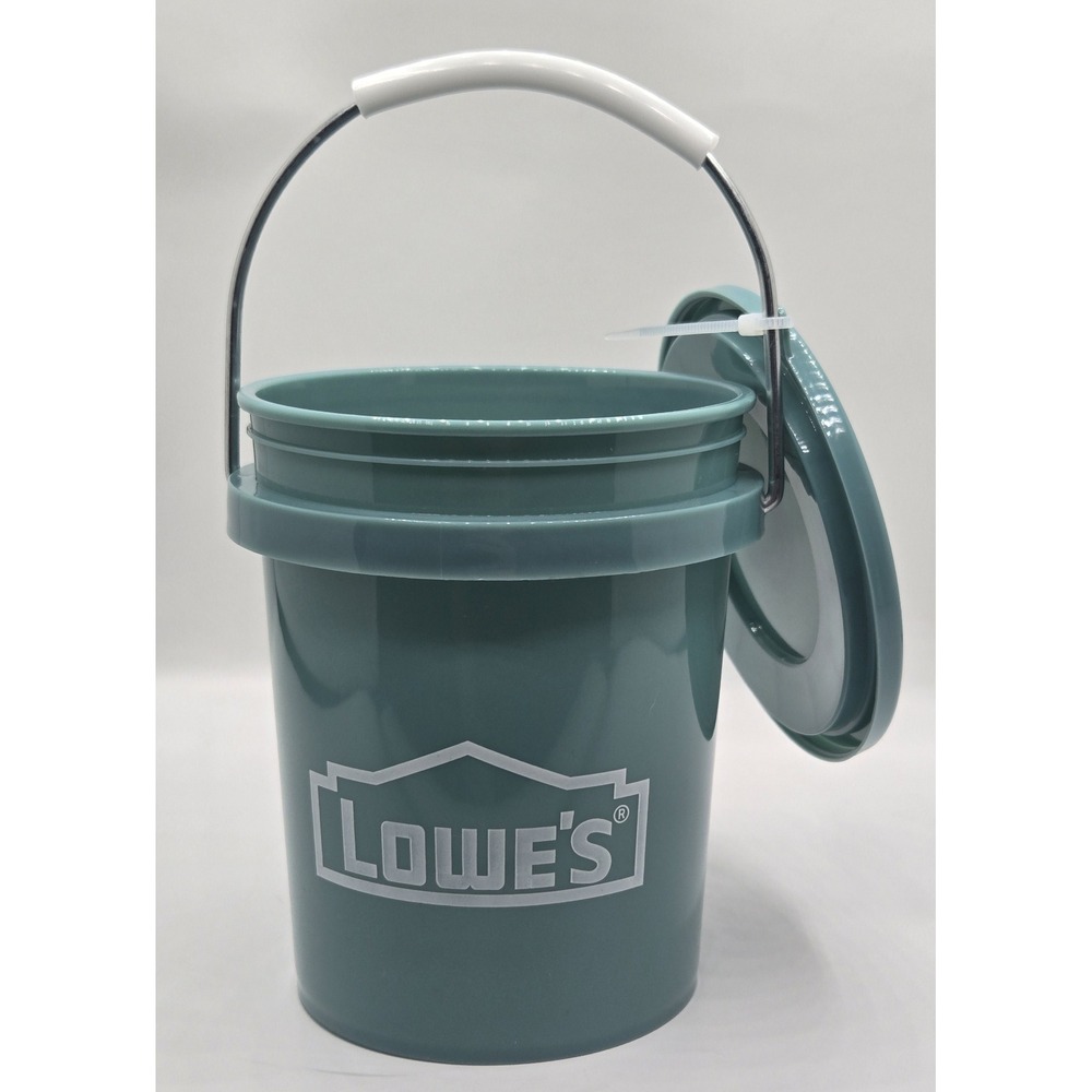 NEW Lowe's TEAL 0.42 Quart BPA-Free Mini Bucket W/Lid